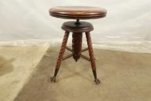Antique Claw Foot Piano Stool