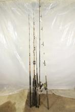 Group of Assorted Fishing Poles