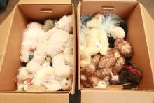 2 Boxes of Assorted Stuffed Animals