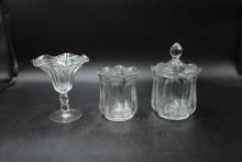 3 Pieces Signed Heisey Glass