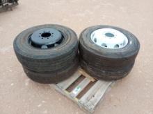 (4) Unused Trailer Wheels w/Tires 235/75 R 17.5