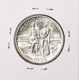 1936-D Daniel Boone Commemorative Half Dollar Coin