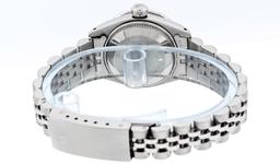 Rolex Ladies Stainless Steel Slate Grey Roman Datejust Wristwatch