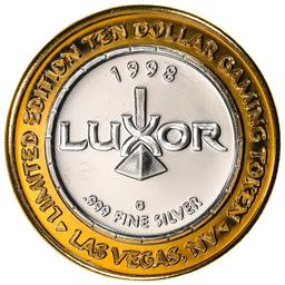 .999 Silver Luxor Las Vegas, Nevada $10 Casino Limited Edition Gaming Token