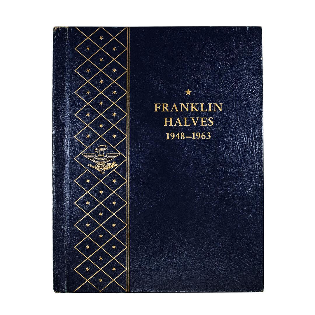 1948-1963 Franklin Half Dollar Set in Whitman Book