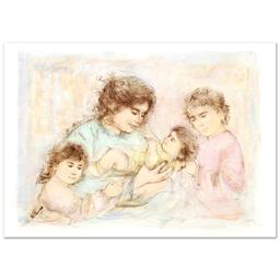 Edna Hibel (1917-2014) "Marilyn and Children" Limited Edition Lithograph on Paper