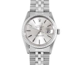 Rolex Mens Stainless Steel Silver Index Datejust Wristwatch With Rolex Box