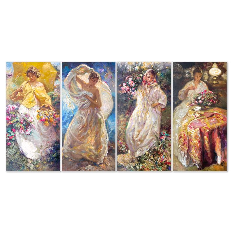 Royo "Four Seasons (4 Piece Suite)" Limited Edition Serigraph on Paper