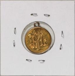 No Date 1/2 Sovereign Gold Love Token Coin - MIY