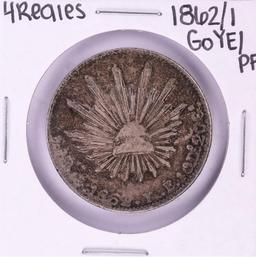 1862/1 GoYE/PF Mexico 4 Reales Silver Coin