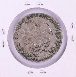 1862 ZsVL Mexico 4 Reales Silver Coin