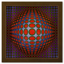 Victor Vasarely "Vega - Tek De La Serie Vega" Heliogravure Print On Paper