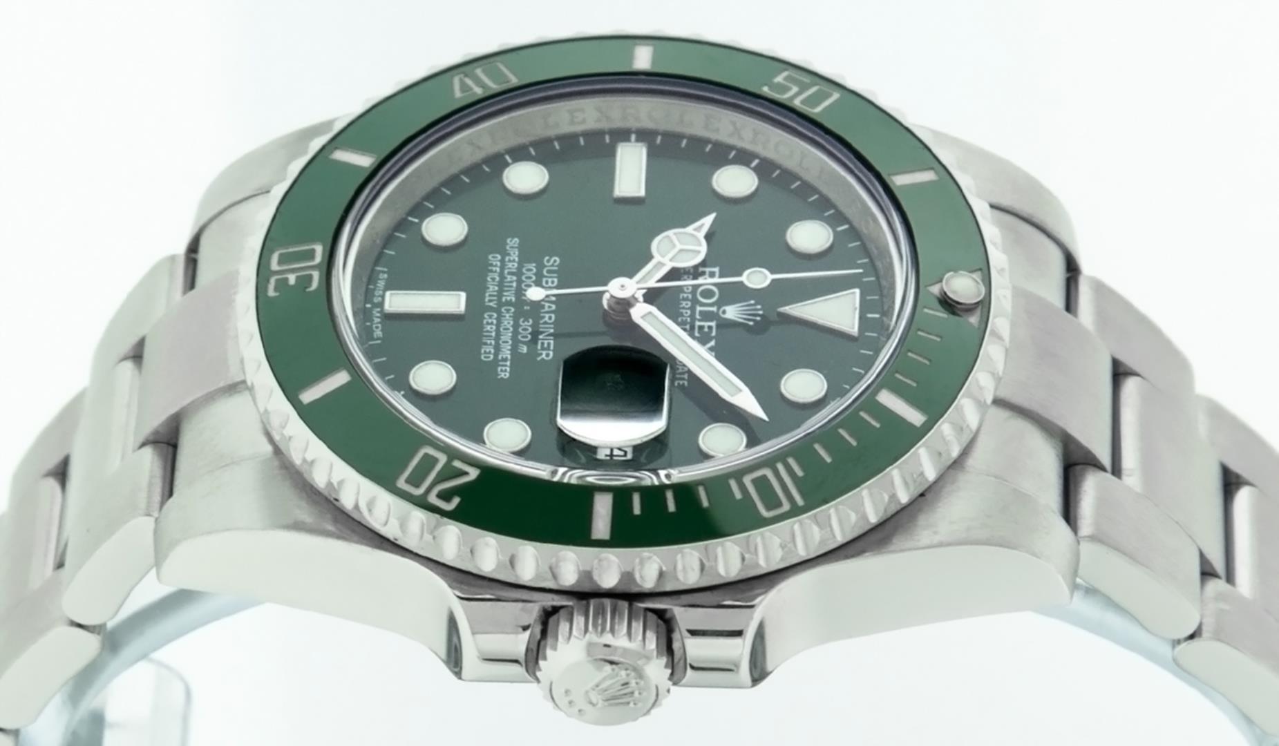 Rolex Mens Stainless Steel "Hulk" Submariner Wristwatch