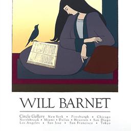 Will Barnet (1911-2012) "The Caller" Print Lithograph On Paper