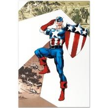 Marvel Comics "Captain America Corps #2" Limited Edition Giclee On Canvas