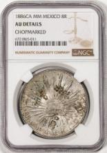 1886CA MM Mexico 8 Reales Silver Coin NGC AU Details Chopmarked