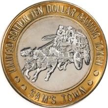 .999 Silver Sam Boyd's Sam's Town $10 Casino Gaming Token Limited Edition