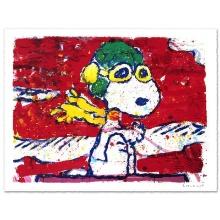 Tom Everhart "Low Fat Meal Over Santa Monica" Limited Edition Lithograph On Paper