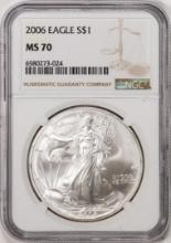 2006 $1 American Silver Eagle Coin NGC MS70
