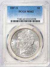 1887-S $1 Morgan Silver Dollar Coin PCGS MS62