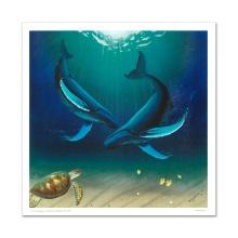 Wyland "In The Company Of Whales" Limited Edition Giclee On Canvas