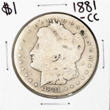 1881-CC $1 Morgan Silver Dollar Coin