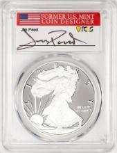 2020-W $1 Proof American Silver Eagle Coin PCGS PR70DCAM FDOI Jim Peed Signed