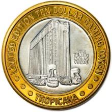 .999 Fine Silver Tropicana Las Vegas, Nevada $10 Limited Edition Gaming Token