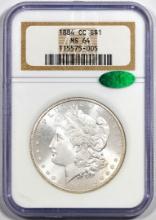 1884-CC $1 Morgan Silver Dollar Coin NGC MS64 CAC