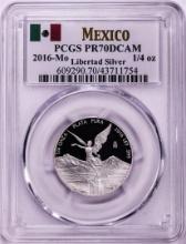 2016-Mo Mexico Proof 1/4 oz Silver Libertad Coin PCGS PR70DCAM