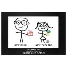 Todd Goldman "Nice Package! Nice Bush" Print Poster on Paper