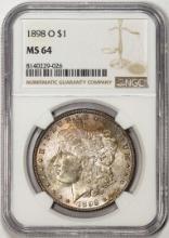 1898-O $1 Morgan Silver Dollar Coin NGC MS64