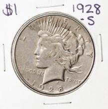 1928-S $1 Peace Silver Dollar Coin