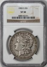 1903-S $1 Morgan Silver Dollar Coin NGC VF30