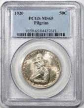 1920 Pilgrim Tercentenary Commemorative Half Dollar Silver Coin PCGS MS65