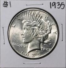 1935 $1 Peace Silver Dollar Coin