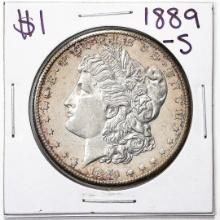 1889-S $1 Morgan Silver Dollar Coin