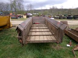 Single Axle New Holland Manure Spreader/Self Unloading Wood Wagon (5296)