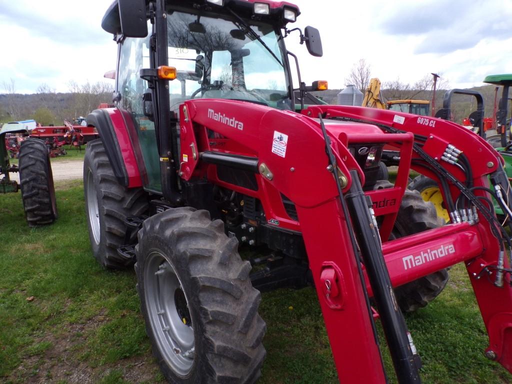 Mahindra 6075-PST 4 WD Tractor with 6075 CL Loader, Shuttle Trans., Skid St