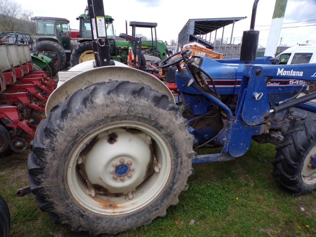 Montana Limited 545DTL 4 WD Tractor with 5345 Loader, Skid Steer Loader Ble