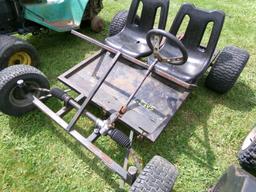 Go Cart Frame 2 Seater with Rack and Pinion Steering and Solid Axle (5978)
