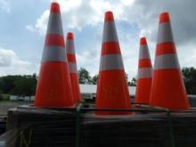 (50) New, Orange Traffic Cones (50 X BID PRICE)