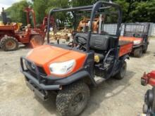 Kubota RTVX900 Utility Vehicle, 4WD,1607 Hours, Dsl., Power Dump, ROPS, s/n