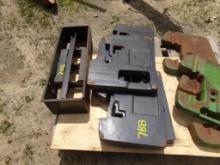 (5) Gray, Suitcase Weights And Mounting Bracket
