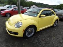 2014 Volkswagen Beetle, Leather, Sunroof (Panoramac), Yellow, 117,371 Miles