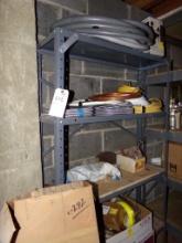 Shelf, 12'' x 36'' x 72'' and Contents, Locks, Door Knobs, Bulbs, Electric