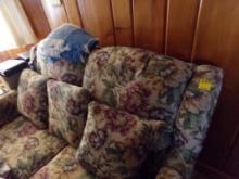 Matching Loveseat and Couch, Floral Pattern (Living Room)
