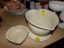 (3) Pieces of Hand Thrown Pottery, Signed ? Ann Weber (Dining Room)