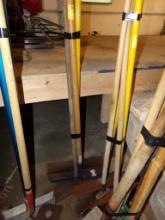 (4) Concrete Rakes - (1) Large  (Garage Room)