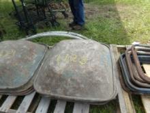 (5) Mud Pans, 28'' Square, 6-7'' Deep  (5 x Bid Price) (Outside)